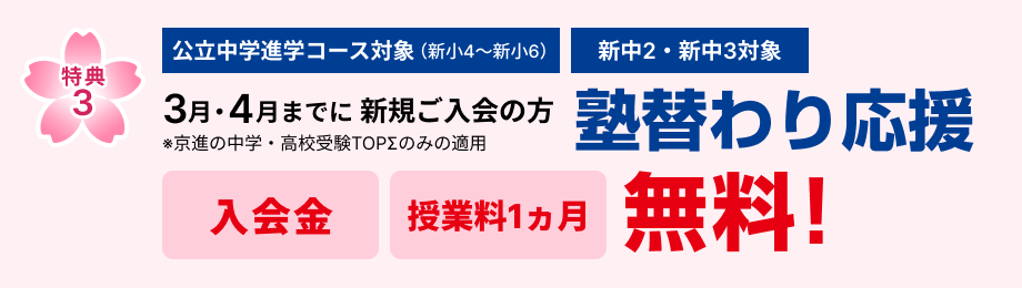 新年度 学習応援キャンペーン