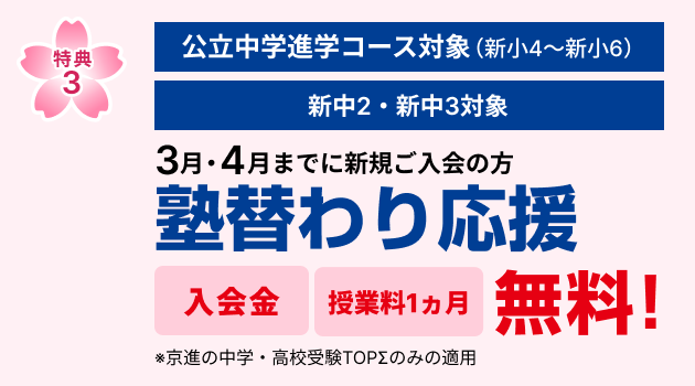 新年度 学習応援キャンペーン
